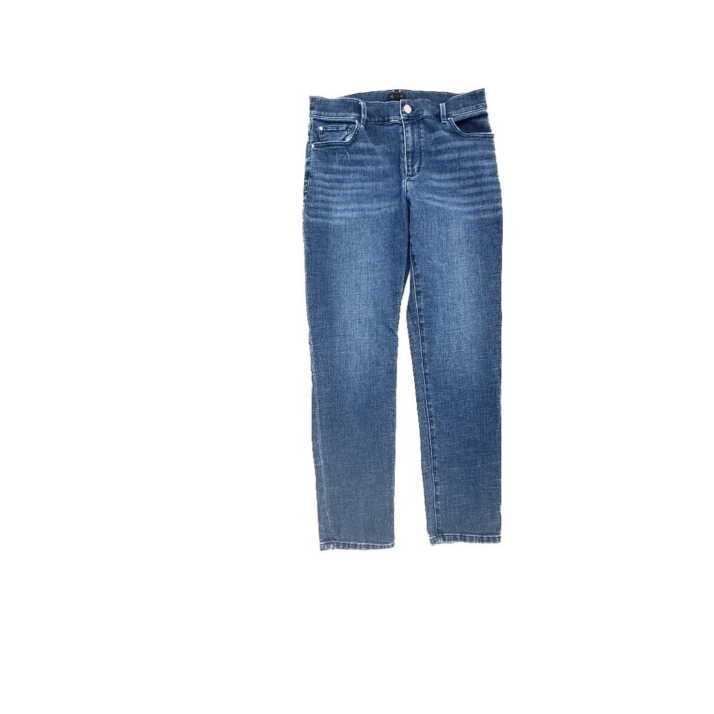 Ann Taylor Slim Straight Womens size 4 Dark Wash Blue Denim Jeans